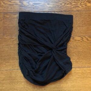 Free People Knot Front Asymmetrical Ruched Skirt